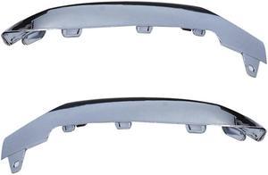 Paiying 1 Pair Front Bumper Chrome Trim Molding For Mercedes Benz E-CLASS W212 2014-2016