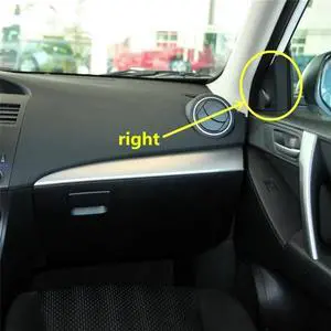 Paiying 1 Pair Car Loudspeaker Cover A-pillar Horn Cover Trim For Mazda 3 BL 2010-2013