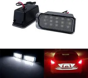 Paiying 2x LED License Plate Light For Ford Ecosport Focus Fiesta Kuga Ka+ S-Max 5105886