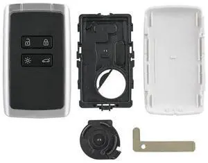 Yassdwbn 4 Button Key Shell Cover Remote Fob For Renault Espace Megane Captur Clio 16-20