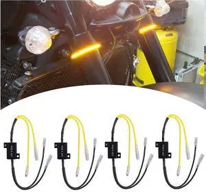 Paiying 4x Resistors Cable LED Mini Turn Signal Motorcycle 6.8Ohm 25W Resistor Aluminium Paiying 4x Resistors Cable LED Mini Turn Signal Motorcycle 6.8Ohm 25W Resistor Aluminium