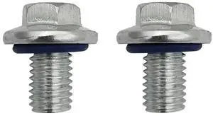Paiying 2Pcs Engine Oil Drain Plug Bolt w/ Gasket 55577568 For Buick Cadillac Chevrolet