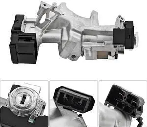 Yassdwbn Ignition Lock Cylinder Switch Assembly 2 Keys Shells Fits For Honda Accord 13-17