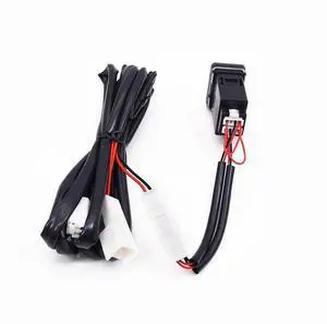 Yassdwbn 18W Car Charger Type-C+Qc3.0 Fast Charging For Toyota Corolla Yaris Rav4