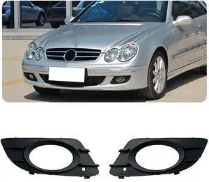 Paiying 1 Pair Black Front Bumper Fog Light Cover For Mercedes Benz Clk W209 2005-09 Paiying 1 Pair Black Front Bumper Fog Light Cover For Mercedes Benz Clk W209 2005-09