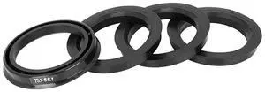 Paiying 4Pcs Plastic 73.1Mm To 56.1Mm Car Hub Centric Rings Wheel Bore Center Spacer