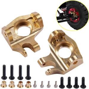 1 Pair Brass Heavy Duty Front Steering Knuckle For 1/10 RC Axial SCX10 II 90046