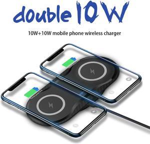 2 in 1 Car QI Wireless Fast Charger For iPhone Pro X XS MAX XR Samsung S10 S9