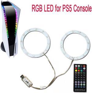 LED RGB Light Strip Multi-colors Luminated Light Strip For PS5 Console with Remote