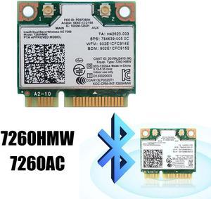 7260HMW Wireless PCI-E Wi-Fi Network Card Bluetooth 4.0 5Ghz + 2.4Ghz Dual Band