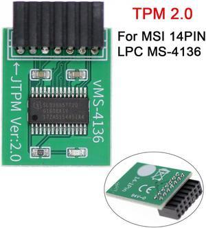 Trusted Platform Module TPM 2.0 Security Module for MSI 14PIN LPC MS-4136