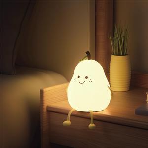 Night Light, Automatic Sensor LED Night Light, Home Fairy Decor,  table lamp, reading Lamp mothers day gift, pear night light