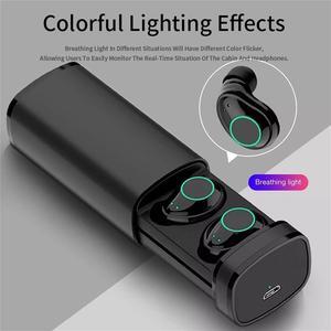 Glorine Wireless Earbuds Bluetooth Headphones Premium Fidelity Sound Quality Wireless Charging Case Waterproof Earphones With USB Quick Charging Case For iPhone And Android