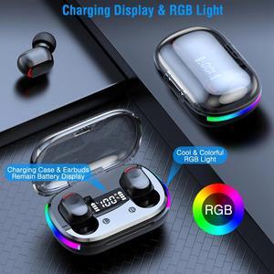 Glorine Wireless V5.3 TWS Earbuds In-Ear Stereo Headset Earphone Earpiece With Microphone Magnetic Charging Dock For Driving Working Traveling Wireless Earbuds Bluetooth Headphones