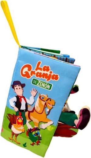 La Granja De Zenon Character Spanish Baby Books Toys Touch and Feel Cloth Crinkle Soft Books Spanish Baby Books Baby Boy Girl Shower Gifts Set Sensory Learning Stroller Toys