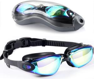 [Upgrade] Swim Goggles, Diving Goggles,Waterproof No Leaking Anti Fog Adult Men Women Youth Swimming Glasses.Snap on Design,Anti ultraviolet