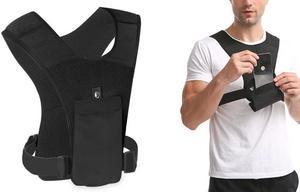 Running Smartphone Holder Vest - Black