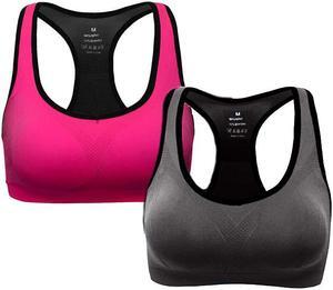 Women's 2-pack High Impact Racerback Sports Bras-2XL