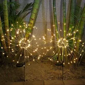LED Firework Lights for Garden - Pack of 2