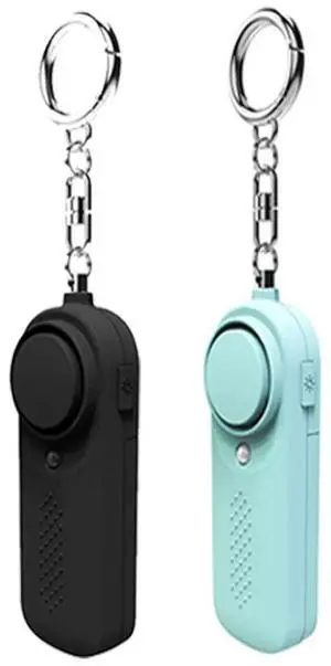 Personal Alarm CE Version 2 Pack - 1x Black - 1x Blue