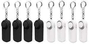 Personal Alarm CE Version 8 Pack - 4x Black - 4x White