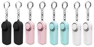 Personal Alarm CE Version 8 Pack - 2x Black - 2x Blue - 2x Pink - 2x White