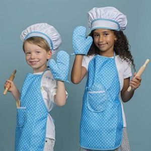 Chef Costume Set for Kids - Blue