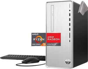 HP Pavilion Desktop Computer PC, AMD Ryzen 5 5600G 6-Core(up to 4.2 GHz), 16 GB RAM 512 GB SSD + 1 TB HDD, WiFi 5 and Bluetooth 4.2, Win 11 Pro
