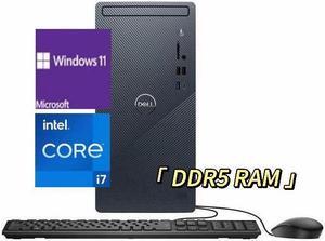 Dell Inspiron 3030 Newest Desktop,Intel Core i7-14700,Intel UHD Graphics 770,Wifi 6 and Bluetooth 5,64GB DDR5 RAM,1TB SSD,Win 11 Pro,Black