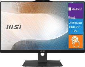 MSI 23.8" Touchscreen All-In-One Desktop,Intel Core 7 Processor 150U,Wi-Fi 6 and Bluetooth 5.3,64GB RAM,1 TB SSD + 2 TB HDD,Windows 11 Pro