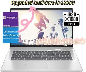 HP 2024 Newest 17.3 FHD Laptop,Intel Core 5 120U (>i5 13th processor),Wi-Fi 6 and Bluetooth 5.3,32 GB RAM,1 TB SSD,Windows 11 Pro,Silver