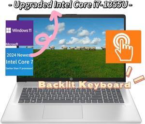 HP 2024 Newest i7 17.3 HD+ Touch Laptop,Intel Core 7 150U(better than i7 processor),Wi-Fi 6 and Bluetooth 5.3,32 GB RAM,512 GB SSD,Win 11 Pro,Silver