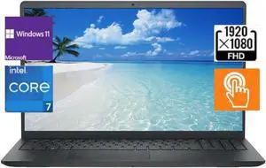 Dell Inspiron 3530 Laptop,15.6" FHD Touchscreen,Intel Core i7-1355U,Wi-Fi 6,Webcam,32 GB RAM,512 GB SSD,Windows 11 Home,Black