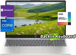 HP 15.6" i7 Laptop, Intel Core i7-1355U,Intel Iris Xe Graphics,32GB RAM,1TB SSD,Win 11 Home,Silver