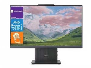 Lenovo IdeaCentre All-In-One Desktop,23.8" FHD Touch,AMD Ryzen 5 7535HS,Wireless Charging Base,64GB RAM,1 TB SSD,Windows 11 Home