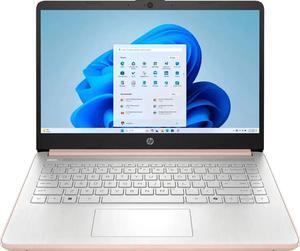 HP 14 HD Laptop - Intel N150 Processor - 8GB RAM,256GB SSD - Win 11 Home - Pale Rose Gold