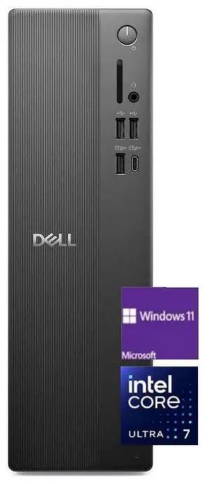 Dell Ecs1250 Slim Desktop - Intel Core Ultra 7 265 Processor - Intel UHD Graphics - 32 GB DDR5 RAM,2 TB PCIe SSD - Windows 11 Pro
