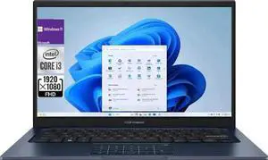 ASUS Vivobook 14 14" FHD Laptop - Intel Core i3-1315U - Intel UHD Graphics - 16GB RAM,512 GB SSD - Win 11 Home - Quiet Blue