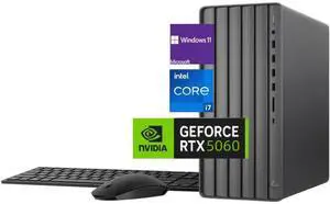 HP Envy Desktop,Intel Core i7-14700(upto 5.4GHz),NIVIDIA GeForce RTX5060 Graphics,Wi-Fi6 and Bluetooth5.3,64 GB RAM,2 TB SSD+4 TB HDD,Win 11 Pro