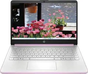HP 14"  HD Laptop - Intel N150 Processor - 4GB RAM,128GB SSD - Win 11 Pro - Honey Lavender
