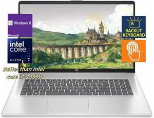 HP 17.3" HD+ Touchscreen Business Laptop,Intel Core Ultra 7 255U(Beats i7-1355U),64 GB RAM,4 TB PCIe SSD,Win 11 Pro