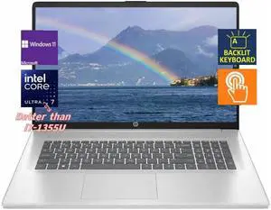 HP 17.3" HD+ Touch Business Laptop - Intel Core Ultra 7 255U((up to 5.2 GHz) - Backlit Keyboard - 32 GB RAM,1 TB PCIe SSD - Win 11 Home