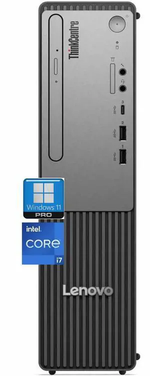 Lenovo ThinkCentre Neo 50s Small Form Desktop - Intel Core i7-14700 - Wired Keyboard and Mouse - 32GB RAM,2 TB PCIe SSD - Windows 11 Pro
