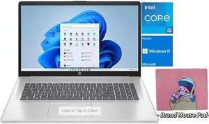 HP Laptop 17.3" IPS Full HD Intel Iris Xe Graphics Intel core 13th Gen i5-1335U 24GB RAM 512GB SSD Wi-Fi 6 Bluetooth 5.3 Backlit Keyboard HDMI Windows 11 Home Silver