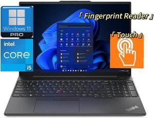 Lenovo ThinkPad E16 Gen 1 Laptop,16" FHD Touch with Fingerprint Reader,Intel Core i5-1335U(up to 4.60 GHz),WiFi 6 and Bluetooth 5.1,Backlit Keyboard,8 GB RAM|512 GB SSD,Windows 11 Pro,Black