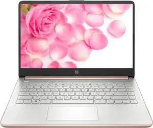 HP Portable Laptop for Student and Business,14" HD Display, Intel Celeron N4120, 4GB RAM, 64GB eMMC, Wi-Fi,Windows 11 in S Mode,1 Year Office 365, Rose Gold