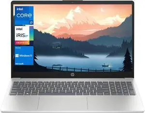 HP 15.6" Full HD Laptop, Intel Core i7-1355U,Backlit keyboard,64GB RAM,1TB SSD, Windows 11 Home, Natural Silver