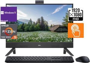 Dell Inspiron 24" TouchScreen All-In-One Desktop,AMD Ryzen 5 7530U,Wireless Keyboard and Mouse,8GB RAM,512 GB PCIe SSD,Windows 11 Pro