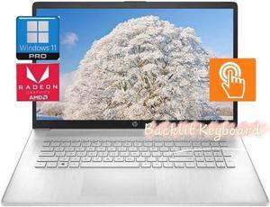 HP 17.3" HD+ Touchscreen Laptop, AMD Ryzen 5 7530U(Beats i7-1165G7) Processor, 32GB RAM, 1TB SSD, Wi-Fi 6 and Bluetooth 5.3, Backlit Keyboard, Windows 11 Home, Sliver