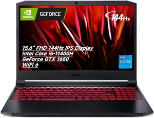 Acer Nitro 5 Gaming Laptop, 15.6" FHD 144Hz IPS Display, Intel Core i5-11400H Processor, GeForce GTX 1650, Wi-Fi 6, Backlit Keyboard, 8GB RAM, 256GB PCIe SSD, Win 11 Home Acer Nitro 5 Gaming Laptop, 15.6" FHD 144Hz IPS Display, Intel Core i5-11400H Processor, GeForce GTX 1650, Wi-Fi 6, Backlit Keyboard, 8GB RAM, 256GB PCIe SSD, Win 11 Home